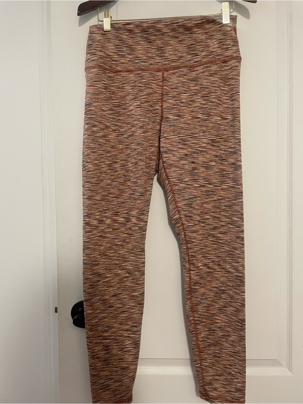 NWOT Old Navy Active Brown Space-Dye Leggings, Size Large